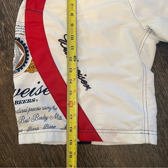 Budweiser King of Beers Swim Trunks Authentic Anheuser Busch Board Shorts Sz 32 - Picture 12 of 13